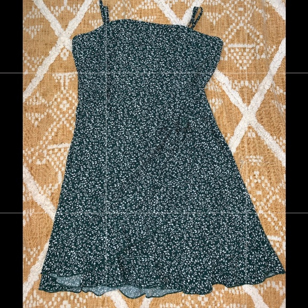 NEVER WORN girls floral wrap dress